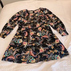 LOFT - Long Sleeve Floral Dress - 12P